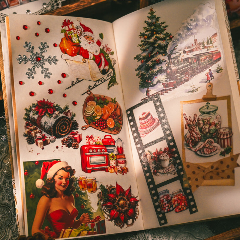 Whimsical Christmas Rub-on Stickers