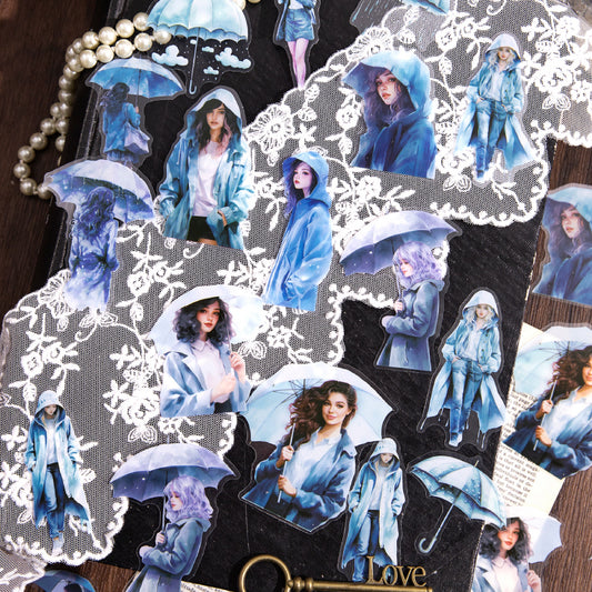 Misty Rainfall Stickers