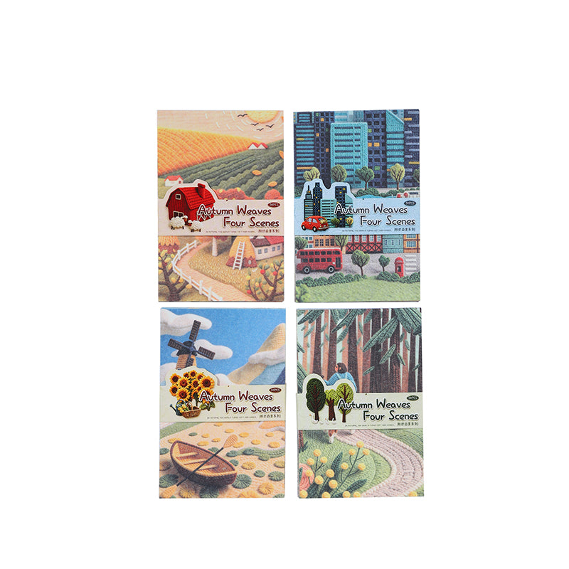 Four Autumn Scenes Papers