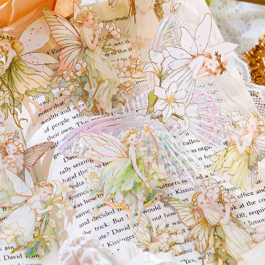 Elves In Flowers Stickers