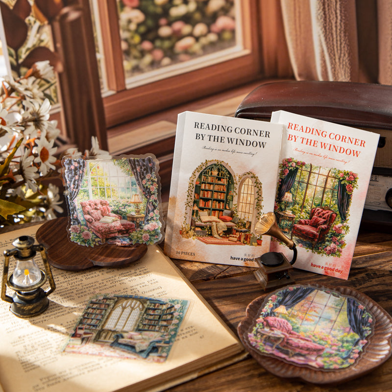 Cozy Window Reading Corner Stickers