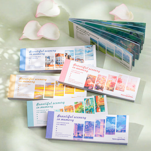 Beautiful Scenery in Memories Sticker Book