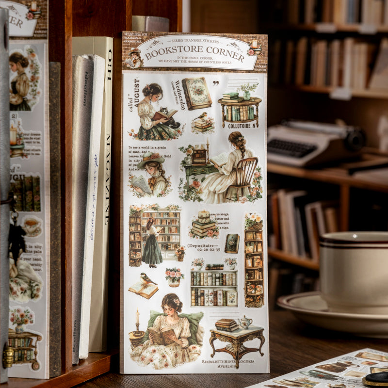 Corner of the Bookstore Transfer Stickers