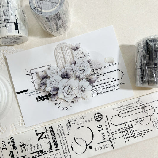 5.5cm*100cm Light Retro Base Tape