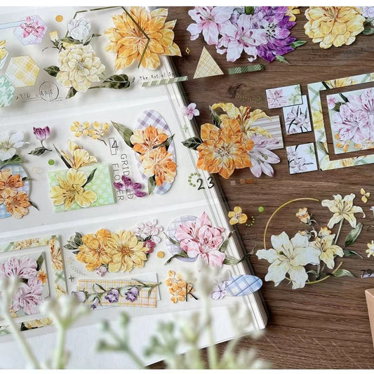 5.5cm*100cm Floral Plaid Tape