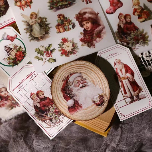 Red Christmas Rub-on Sticker