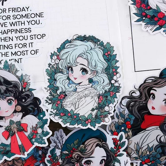 Christmas Girl Stickers