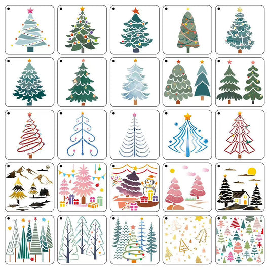 Christmas Tree Painting Stencils