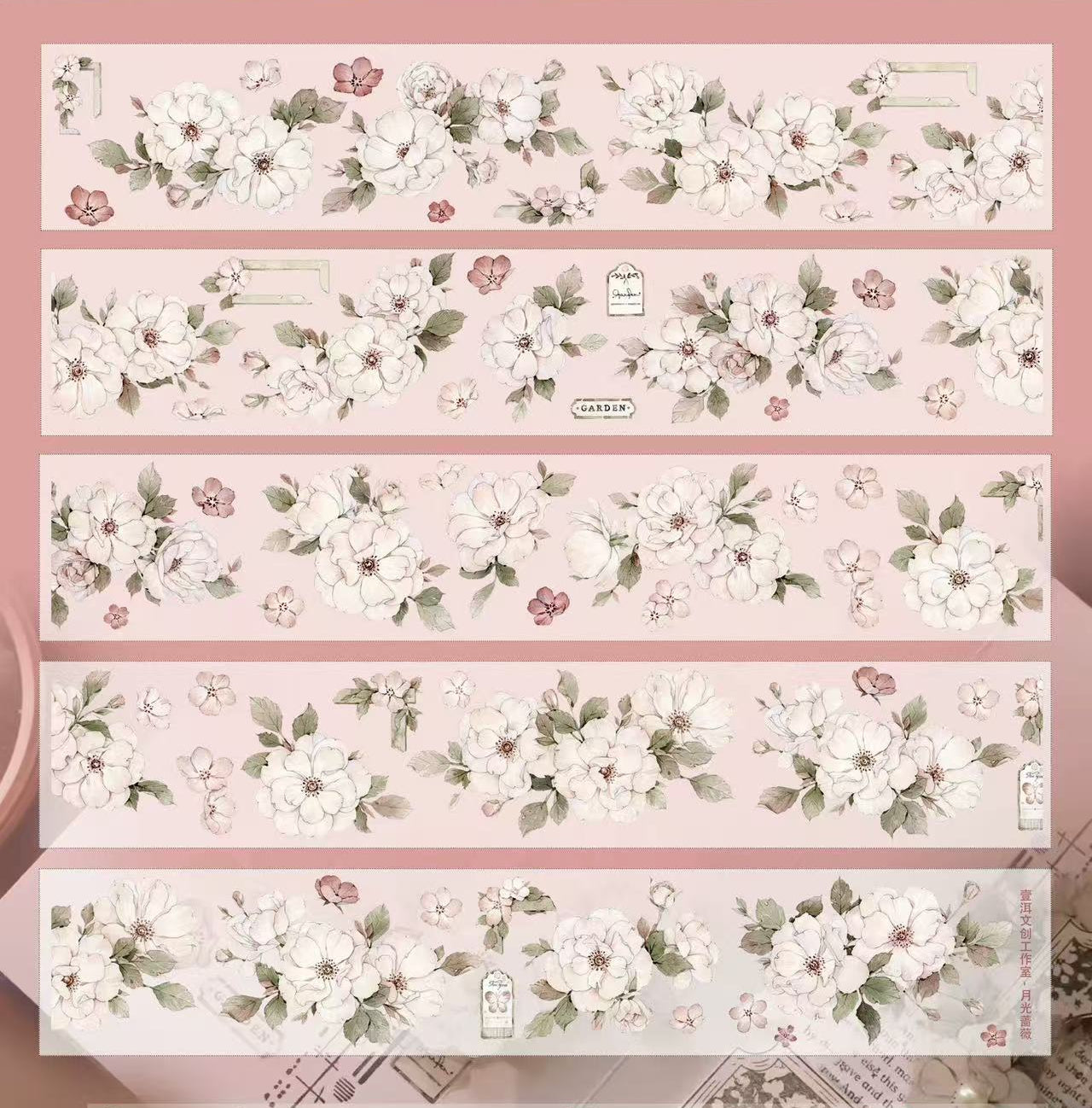 5.2cm*100cm Moonlight Rose Tape