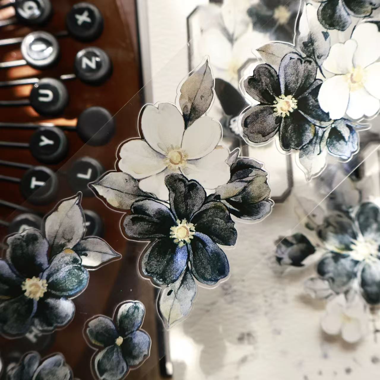 5.5cm*120cm Black-White Narrative Tape