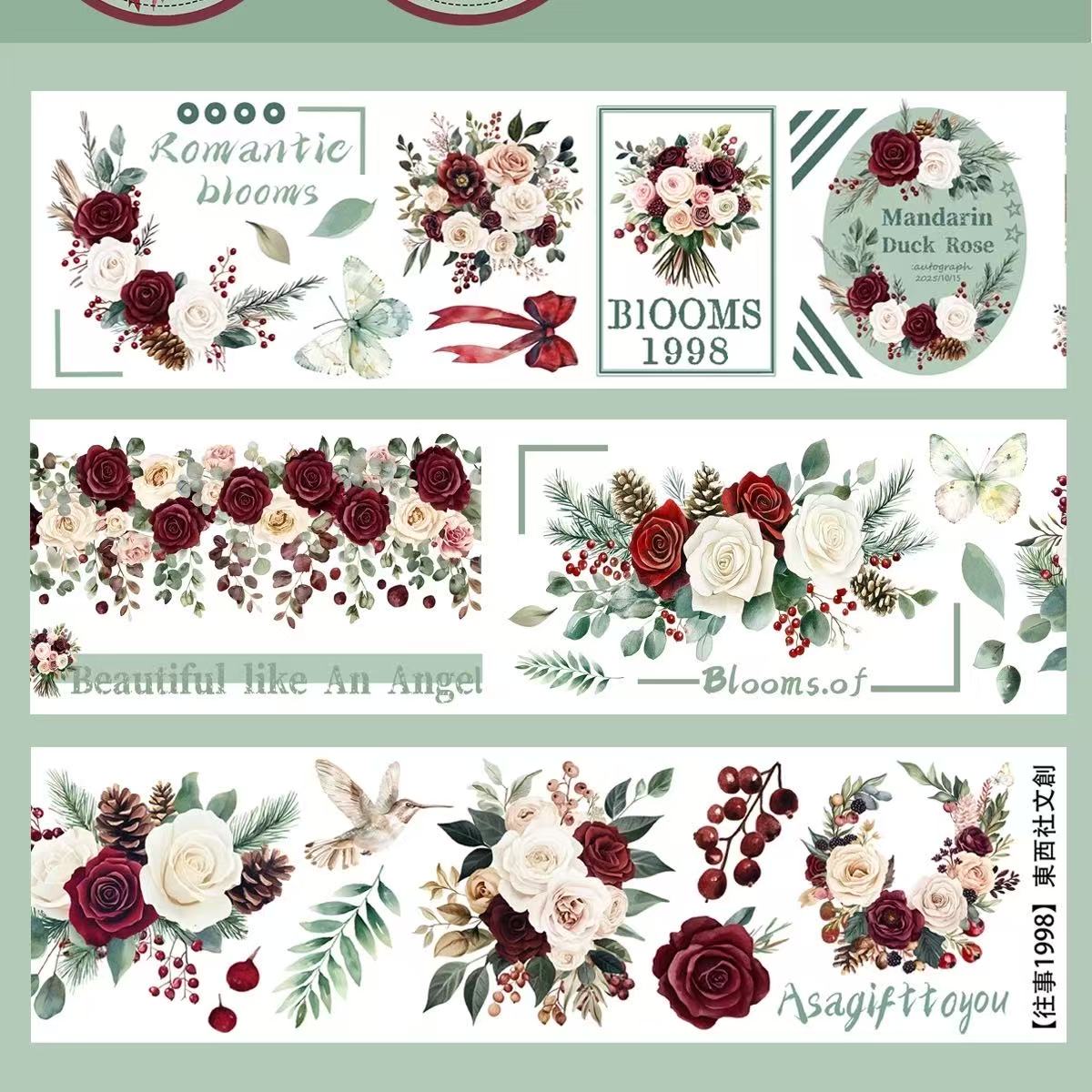 6cm*120cm Magazine Florals Tape
