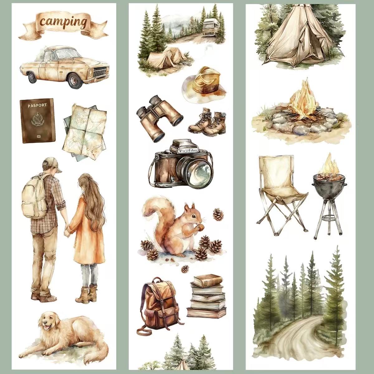 6cm*120cm Camping Journal Tape