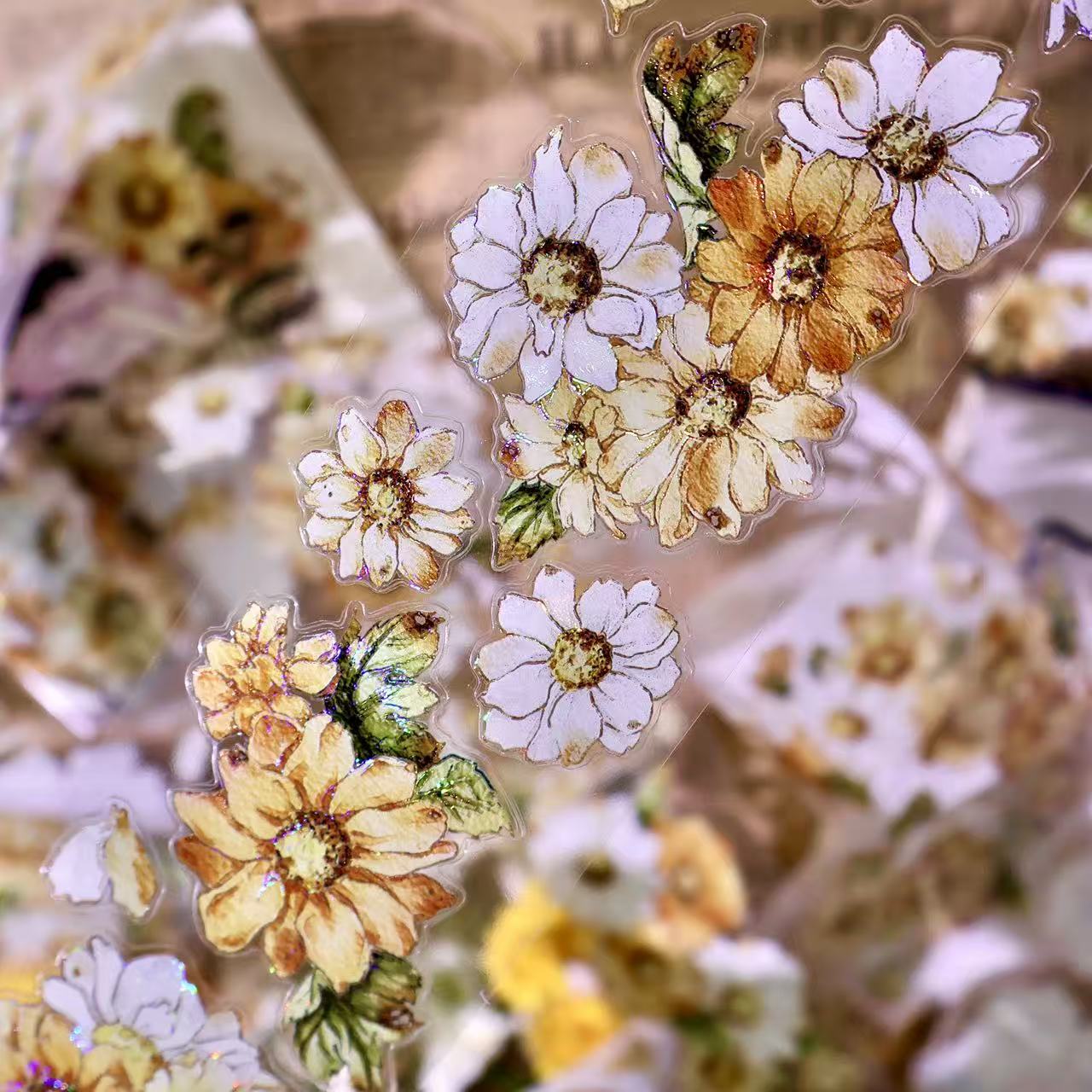5cm*100cm Wild Yellow Chrysanthemum Tape