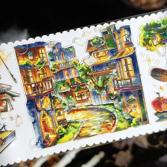 7.5cm*100cm Eternal Night Magic City Tape