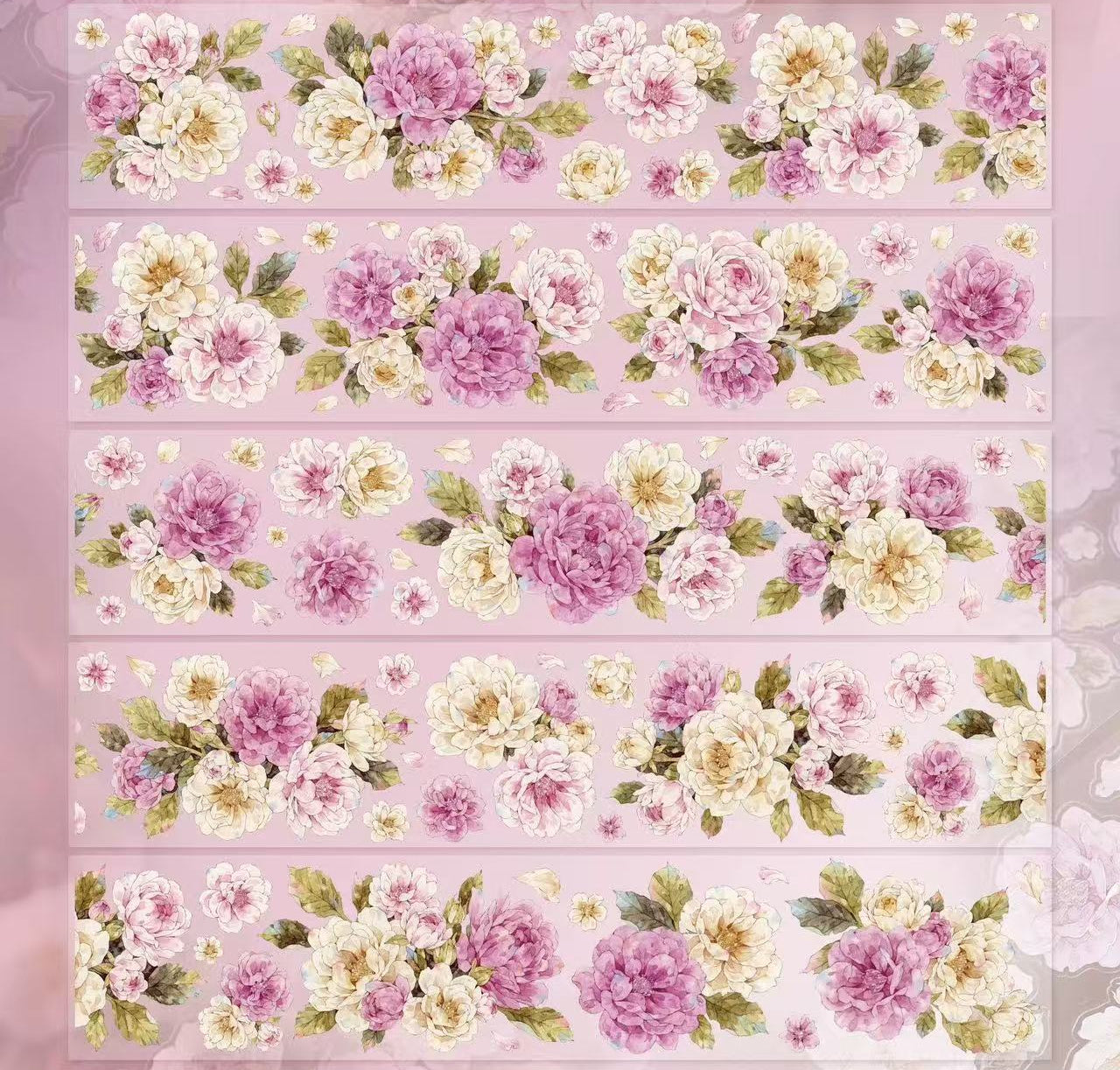 5.5cm*100cm Peach Mist White Fluff Tape