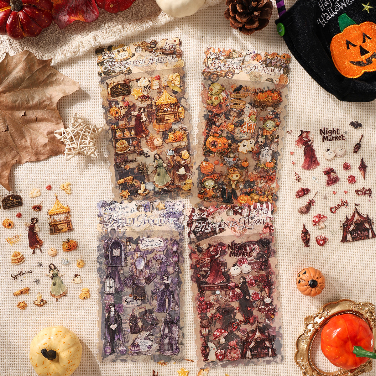 Halloween Rose Banquet Stickers