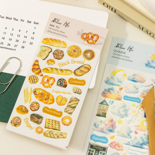 Slow Life Warms Up Transfer Stickers