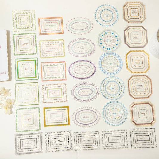 Dreamy Lace Floral Stickers