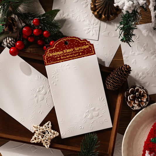 Christmas Winter Tales embossed Papers