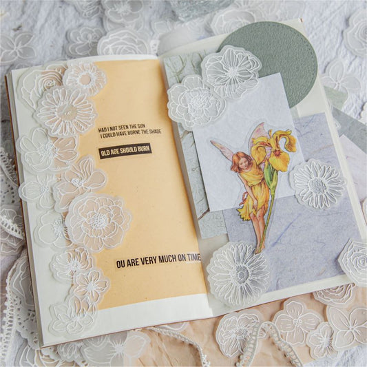 White Tea Series Floral Paper