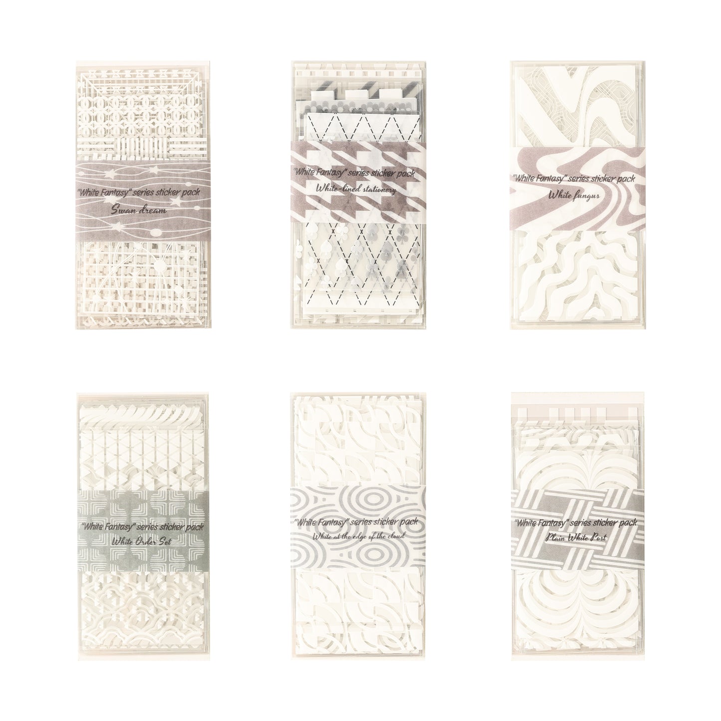 White Fantasy Stickers