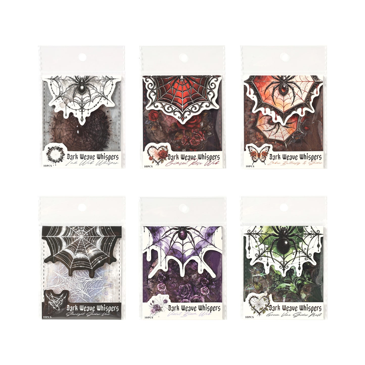 Vintage Spider Web Stickers