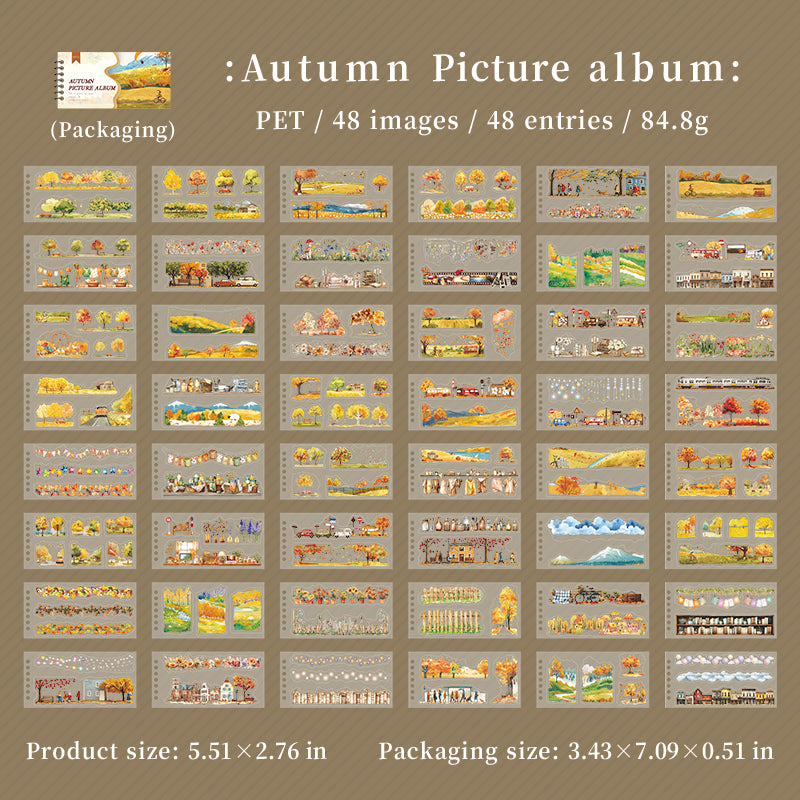 Autumn Picture Album Sticker Book
