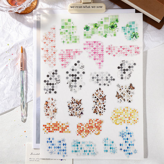 Watercolor Mosaic Stickers