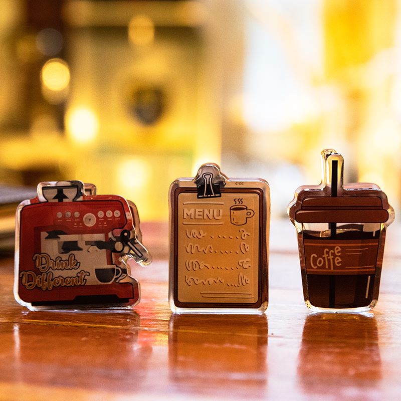 Coffee Old Time Acrylic Clip