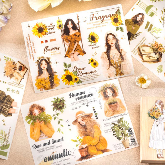 Sea of Flowers Transfer Stickers