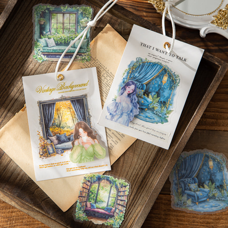 Cozy Window Reading Corner Stickers