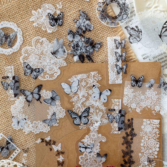 Ink Drunk in Misty Rain Stickers