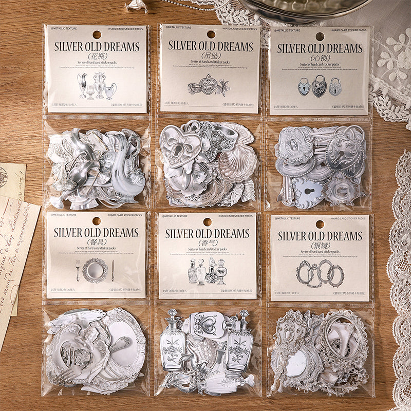 Gilded Silver Memories Stickers