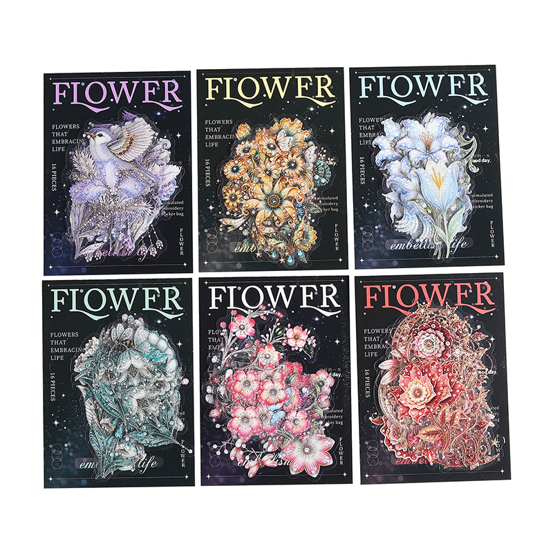 Flowers That Brighten Life Stickers
