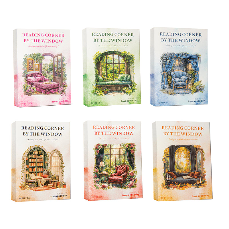 Cozy Window Reading Corner Stickers
