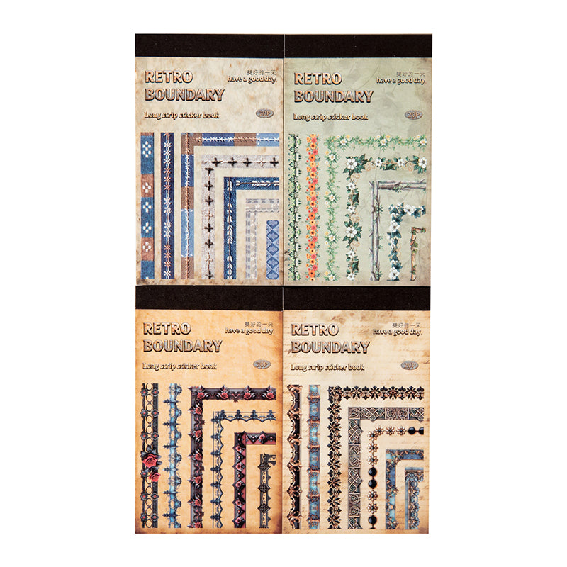 Retro Boundaries Sticker Book