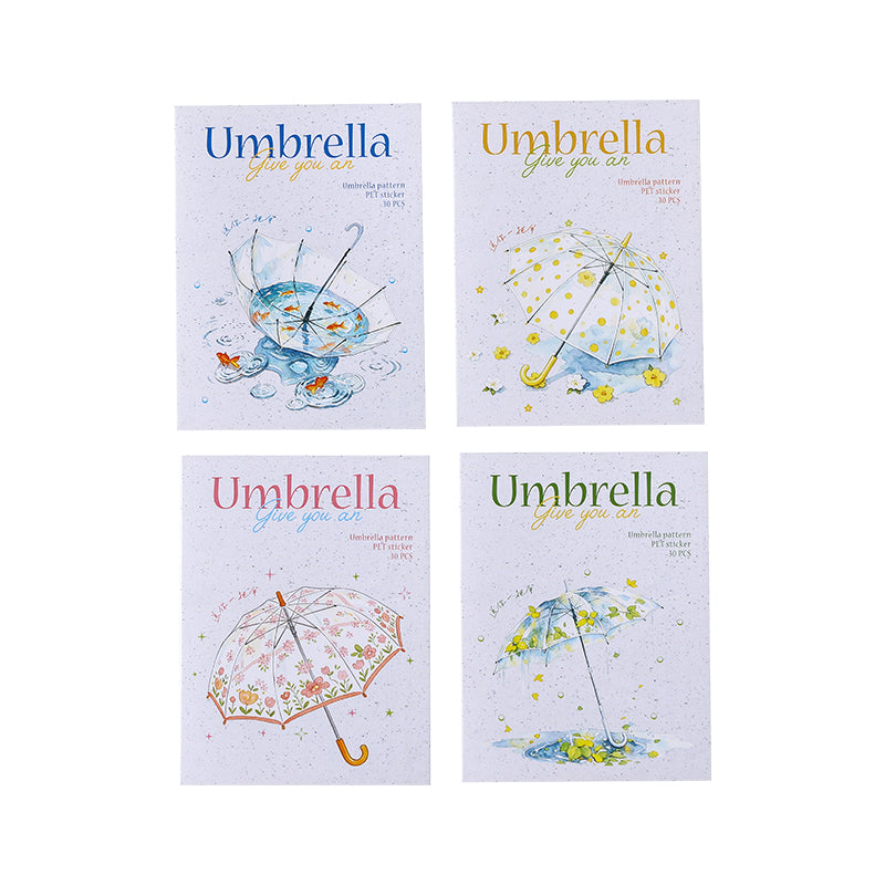Colorful Umbrella sticker