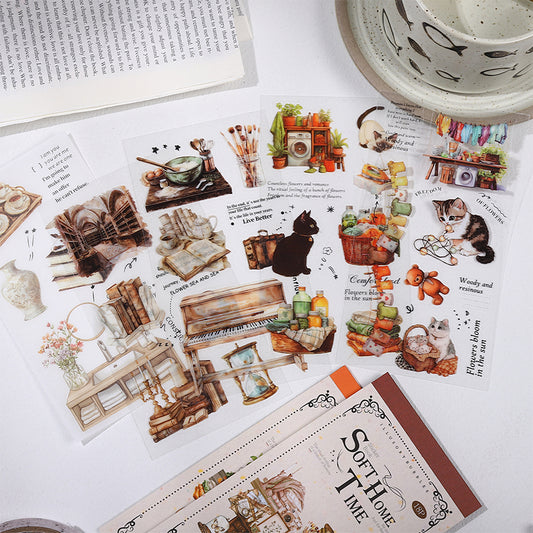 Soft Home Time Sticker Book