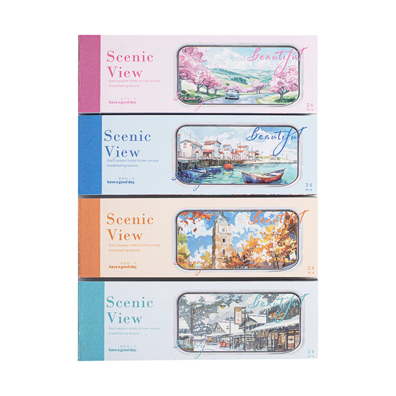 Beautiful Scenery View Sticker Book