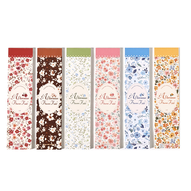Afternoon Flower Field Memo Pad