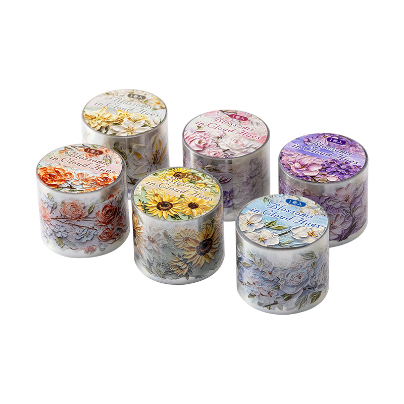 Embossed Oil Painting Floral Tape