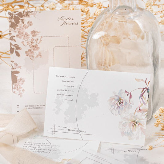 Light Ink Flower Notepads