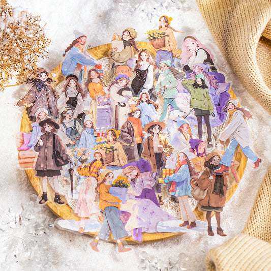 Warm Winter Whispers Stickers