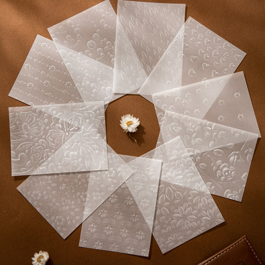 Misty White Blossoms Papers