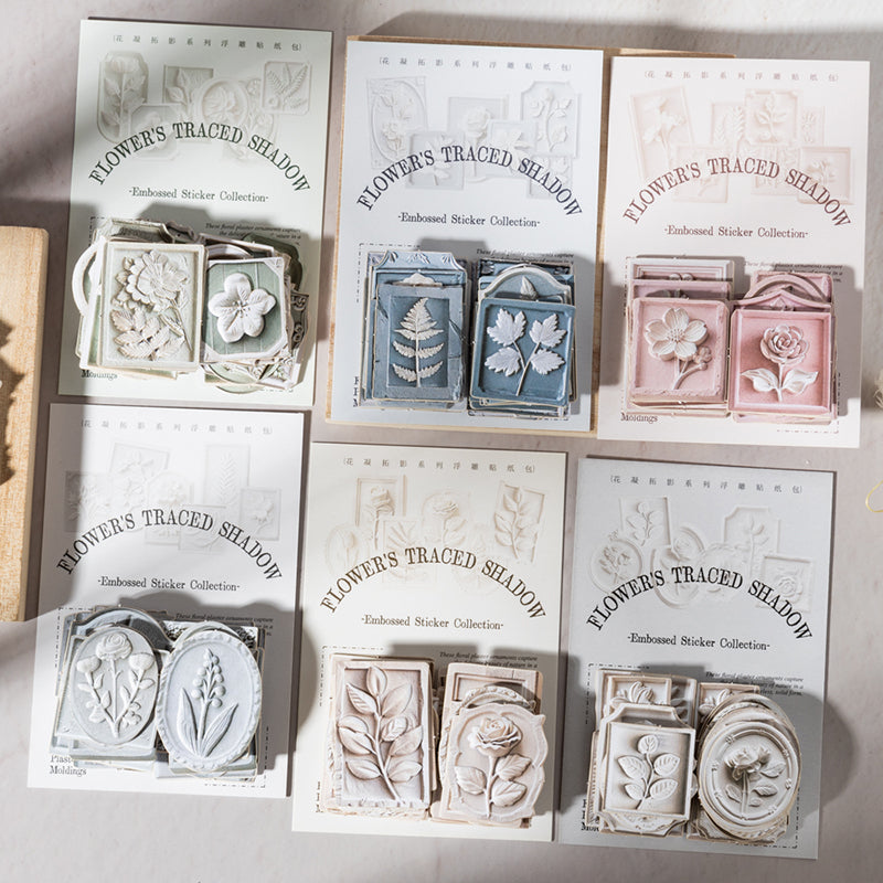 Flower Trace Shadow Stickers