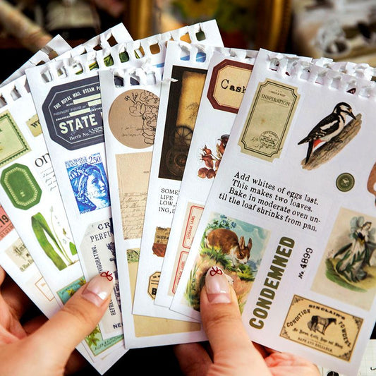 Vintage Time Machine Sticker Book