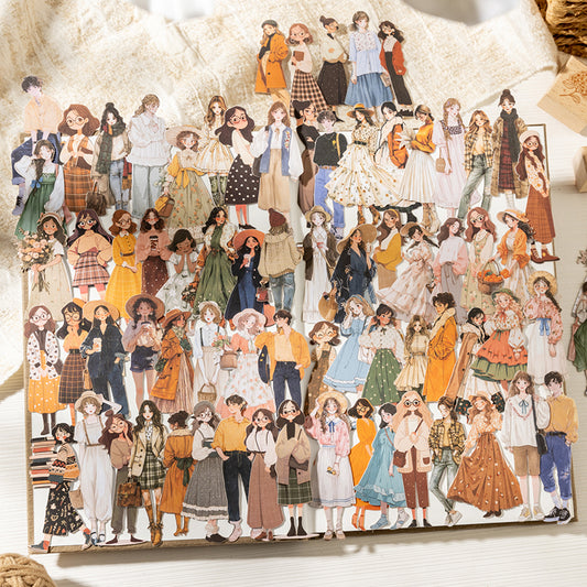 Crowded Streets Hard Card stickers