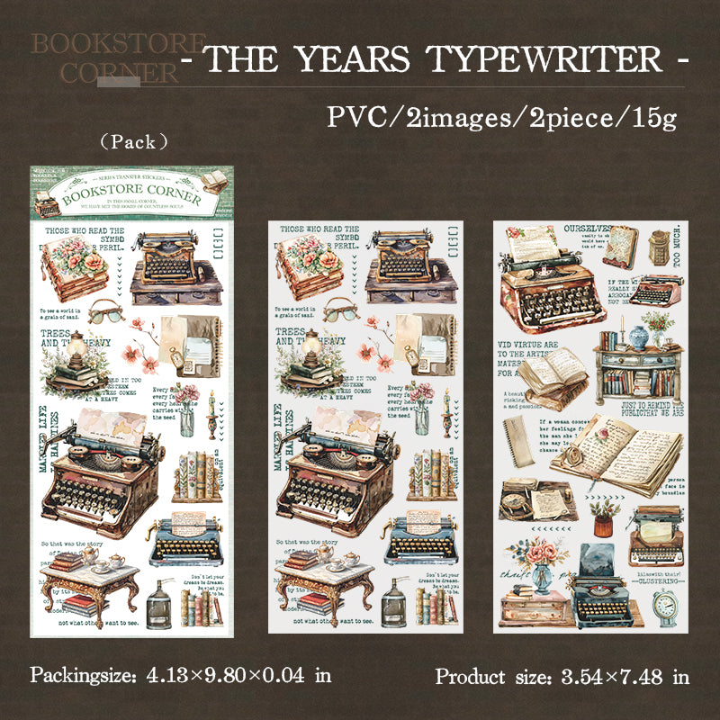 Corner of the Bookstore Transfer Stickers