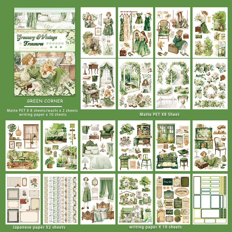 Green Corner Sticker Book