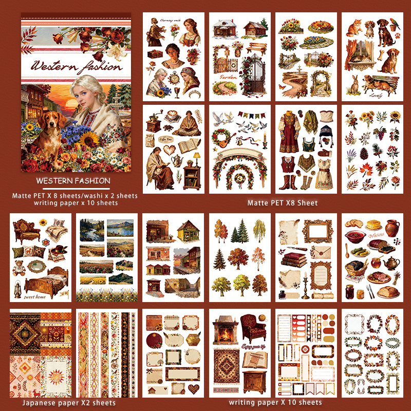 Western Fashion sticker book